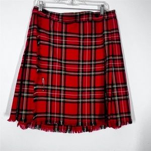 Scottish highland Kilt Red plaid Authentic Woven Wrap Tartan
▪️Size M